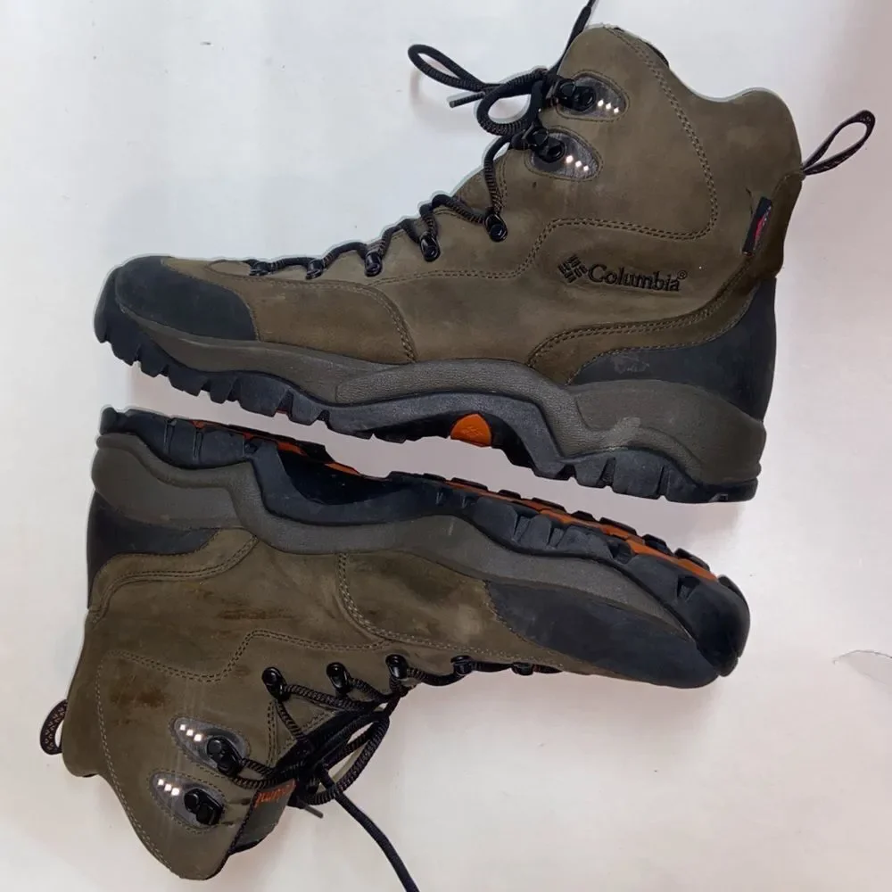 Columbia Men's Green and Black Outdoor Boots Gray Green Black Size 14.0 USA